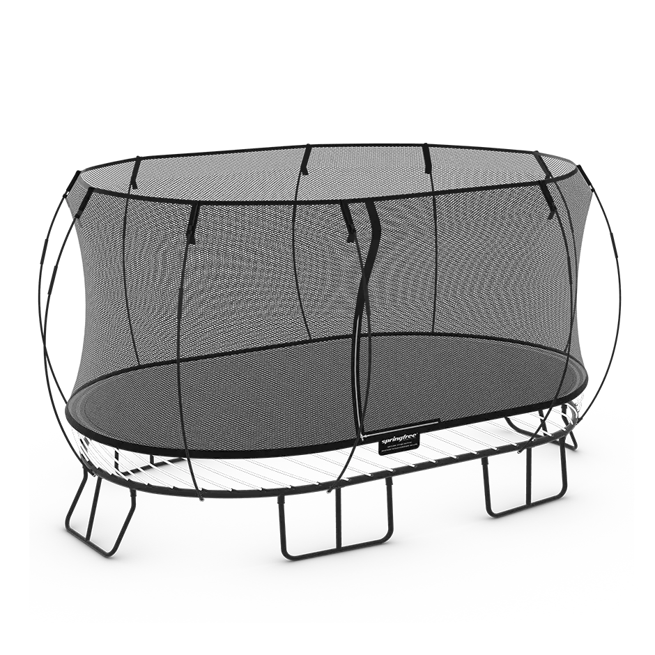 Trampoline rectangulaire XXL : espace, sécurité et plaisir avec le Springfree O200