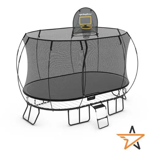 Trampoline rectangulaire 4m : espace, sécurité et plaisir avec le Springfree O92 Grand Ovale