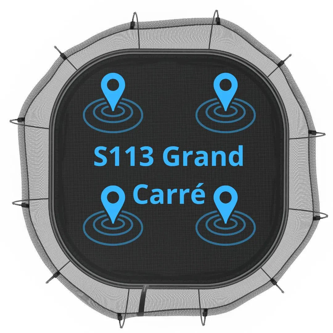 Trampoline rectangulaire XXL : espace, sécurité et plaisir pour toute la famille