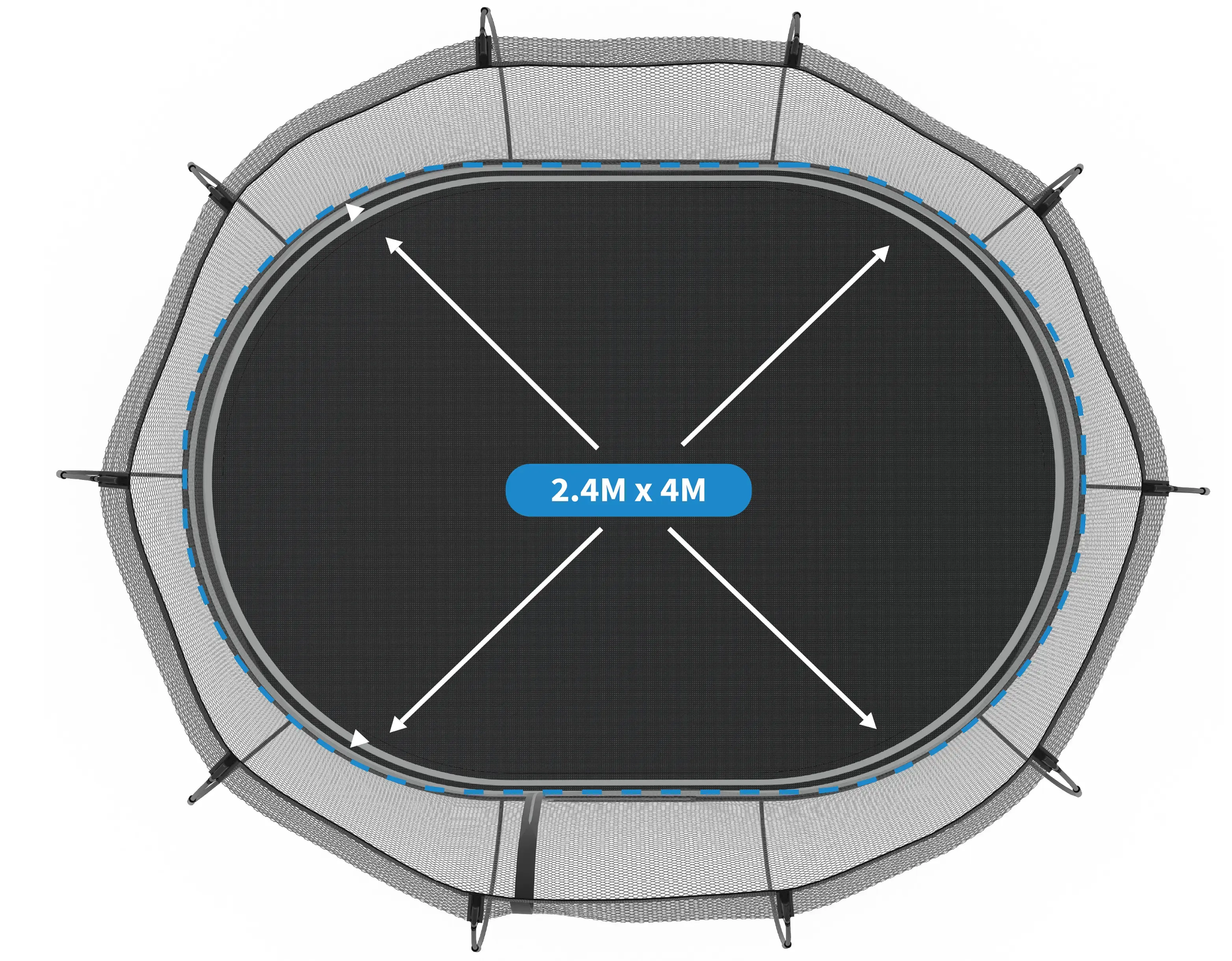 Large Ovale O92 -Ultimate Package Springfree Trampoline