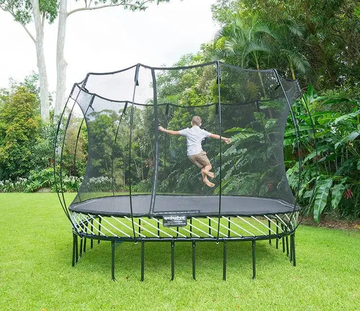 Large Square Trampoline S113 - Best Seller Springfree Trampoline